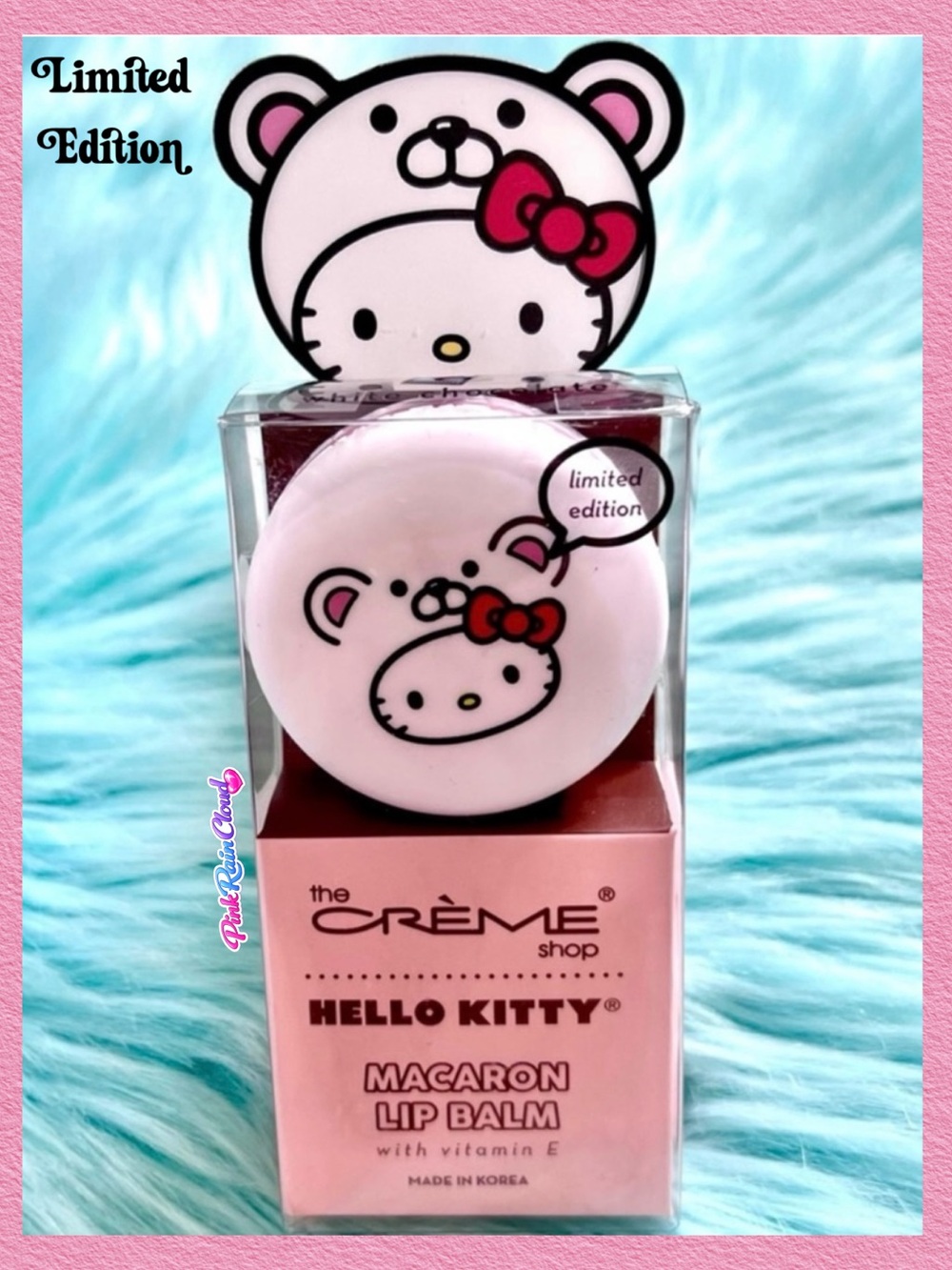 Crème Shop X Sanrio White Chocolate Limited Edition Hello Kitty Macaron Lip Balm